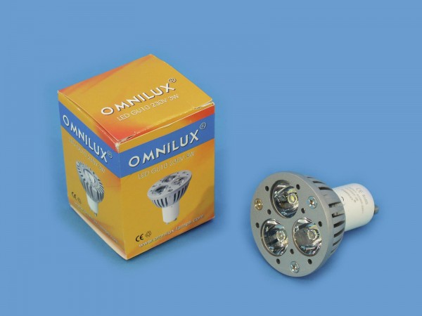 OMNILUX GU-10 230V 3x1W LED 6500K